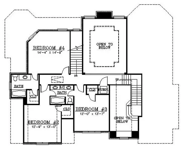 upper floor house blueprint