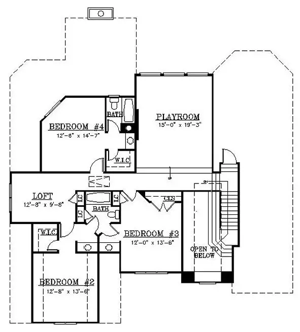 upper floor house blueprint