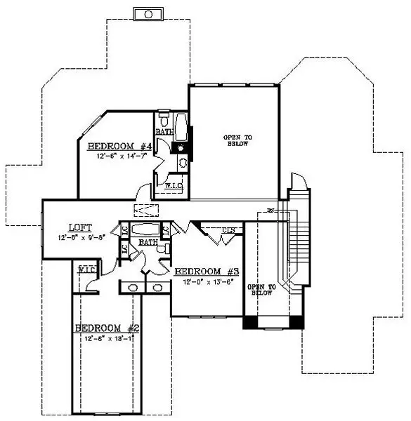 upper floor house blueprint
