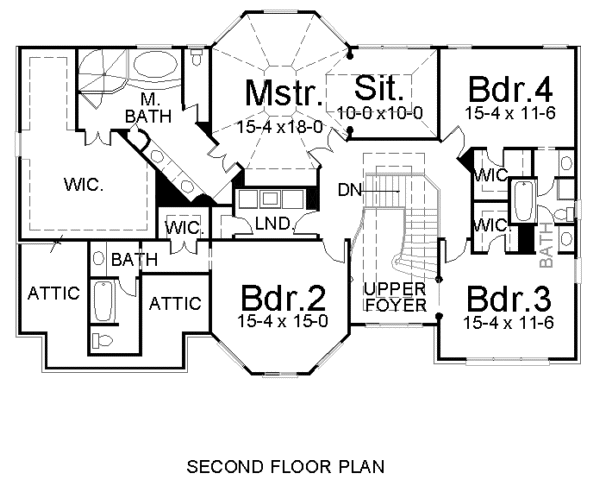 upper floor house blueprint