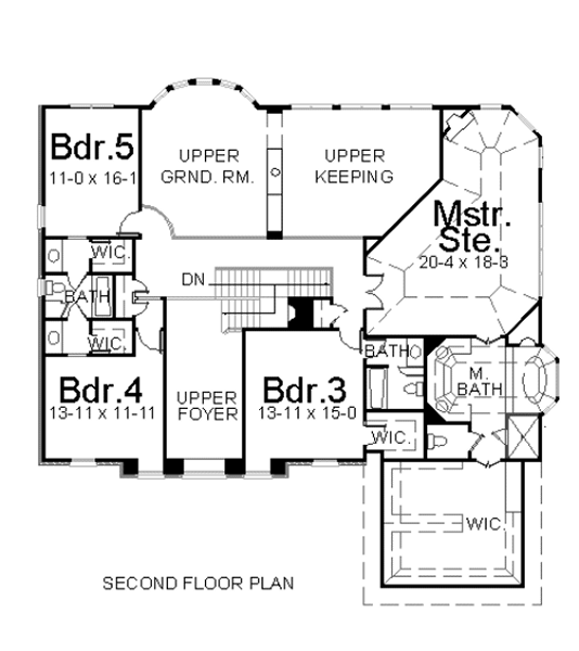 upper floor house blueprint