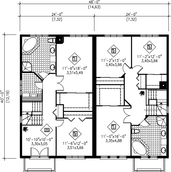 upper floor house blueprint