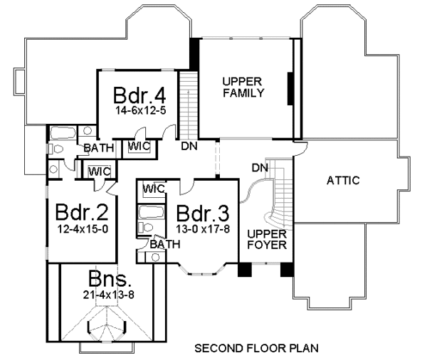 upper floor house blueprint