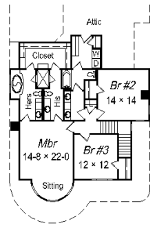 upper floor house blueprint