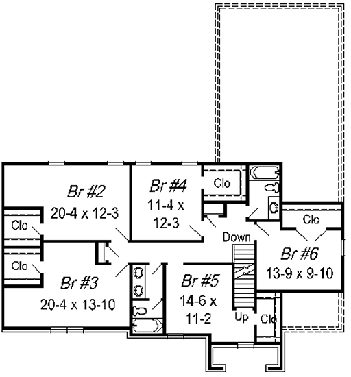 upper floor house blueprint