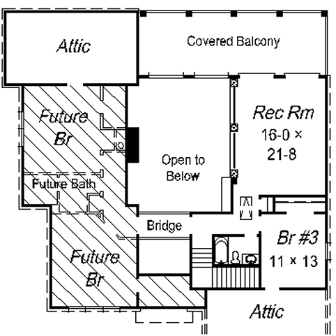 upper floor house blueprint
