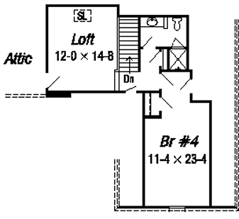 upper floor house blueprint