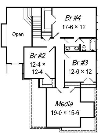 upper floor house blueprint