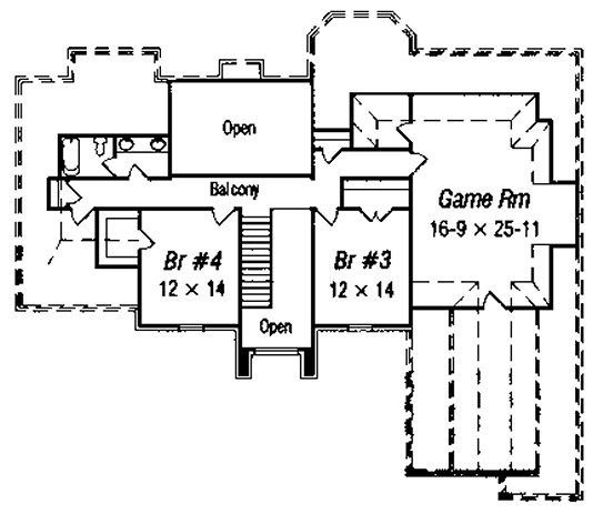 upper floor house blueprint
