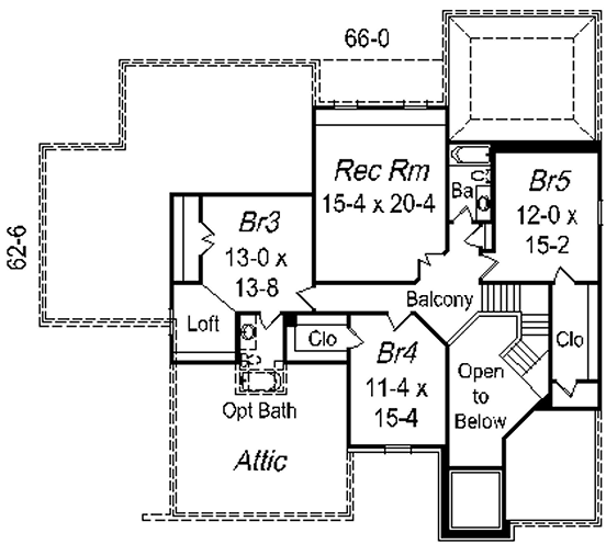 upper floor house blueprint