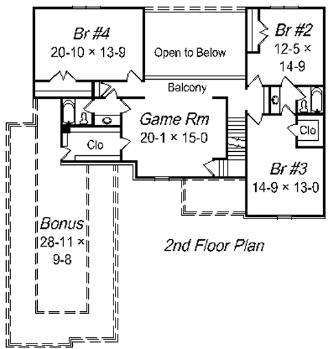 upper floor house blueprint