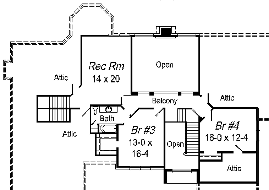 upper floor house blueprint