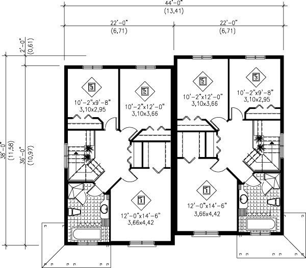upper floor house blueprint