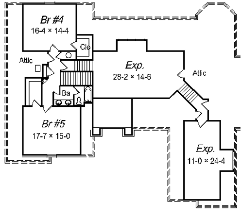 upper floor house blueprint