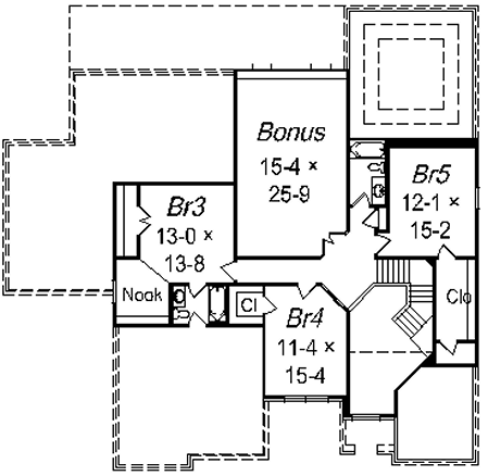 upper floor house blueprint