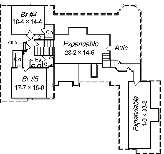 upper floor house blueprint