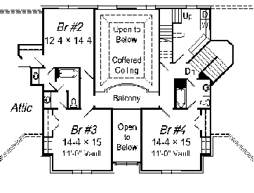 upper floor house blueprint
