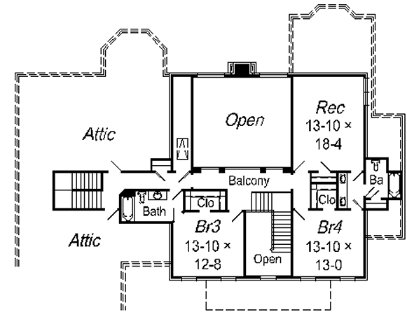 upper floor house blueprint