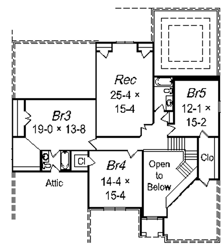 upper floor house blueprint