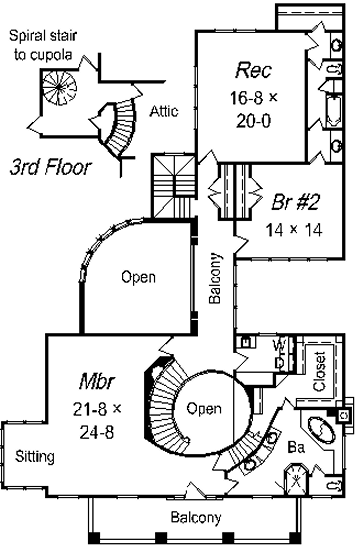 upper floor house blueprint