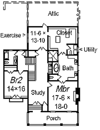 upper floor house blueprint