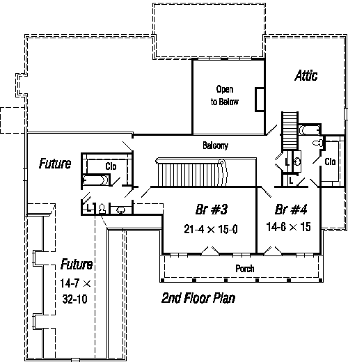 upper floor house blueprint