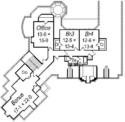 upper floor house blueprint