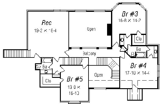 upper floor house blueprint