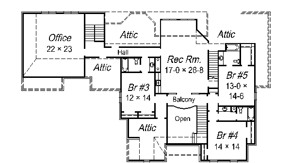 upper floor house blueprint