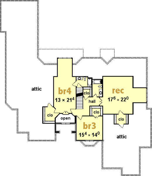 upper floor house blueprint