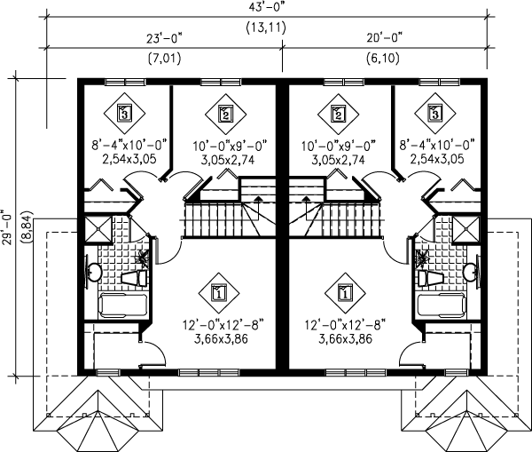 upper floor house blueprint