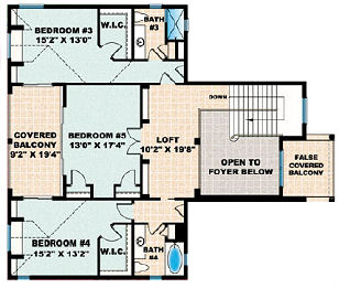 upper floor house blueprint