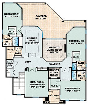 upper floor house blueprint