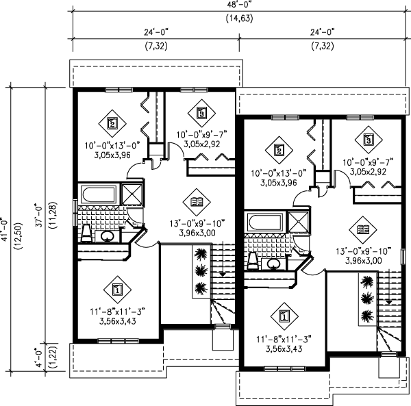 upper floor house blueprint