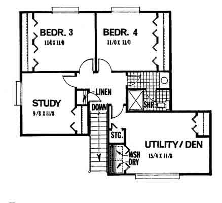 upper floor house blueprint