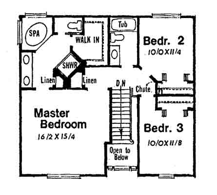 upper floor house blueprint