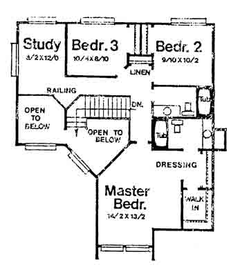 upper floor house blueprint