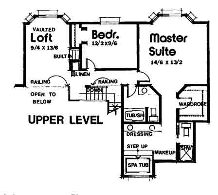 upper floor house blueprint