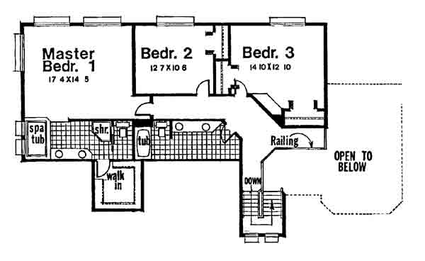 upper floor house blueprint
