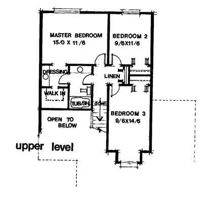 upper floor house blueprint