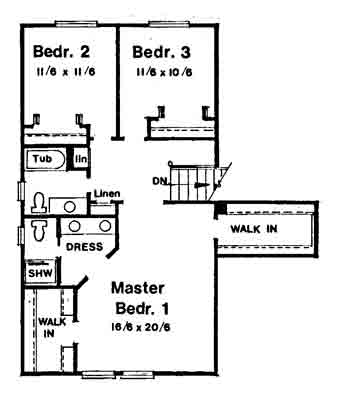 upper floor house blueprint