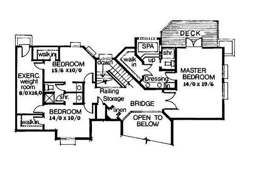 upper floor house blueprint