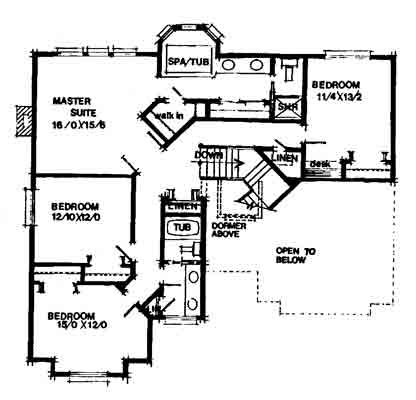 upper floor house blueprint
