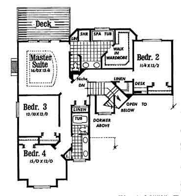 upper floor house blueprint