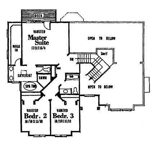 upper floor house blueprint