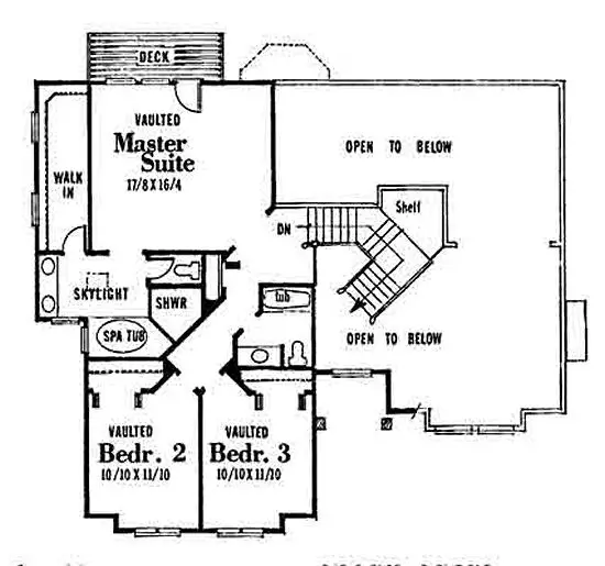 upper floor house blueprint