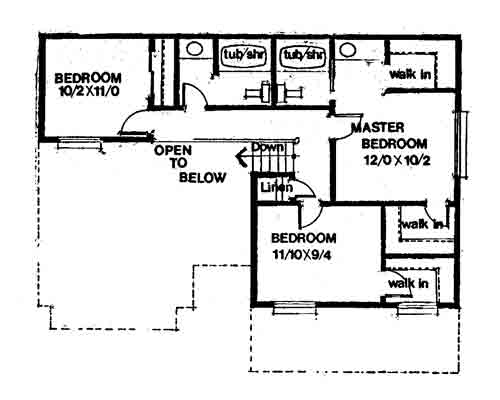 upper floor house blueprint