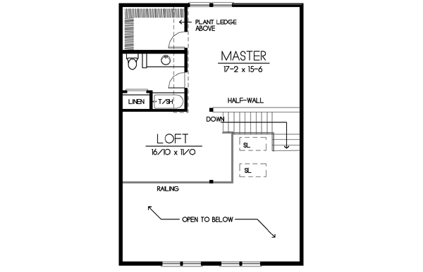upper floor house blueprint