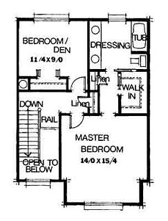 upper floor house blueprint