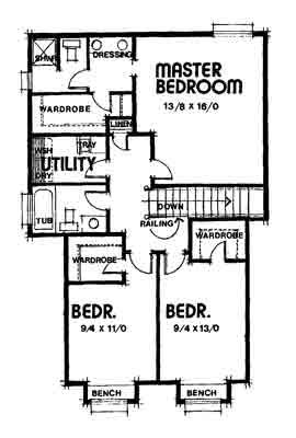 upper floor house blueprint